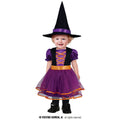 Hexe Purpleella Broomfast Kostüm für Mädchen