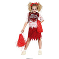 Zombie Cheerleader Campus Ohne Verstand Kostüm für Mädchen