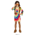 Buntes Hippie Hilaria Kostüm für Mädchen