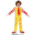 Unheimlicher Fastfood-Clown Kostüm für Kinder