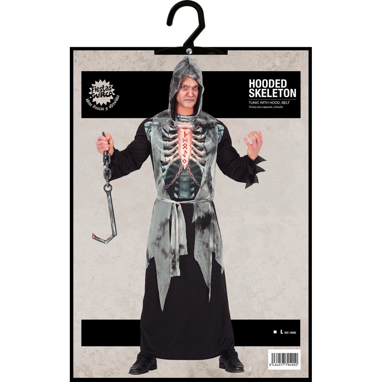 Op deze afbeelding zie je een Kostuums, van het merk Guirca. Geketend En Getekend Voor Het Leven Reaper Man Kostuum