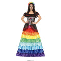 Mariana Regenbogen Día De Los Muertos Damenkostüm