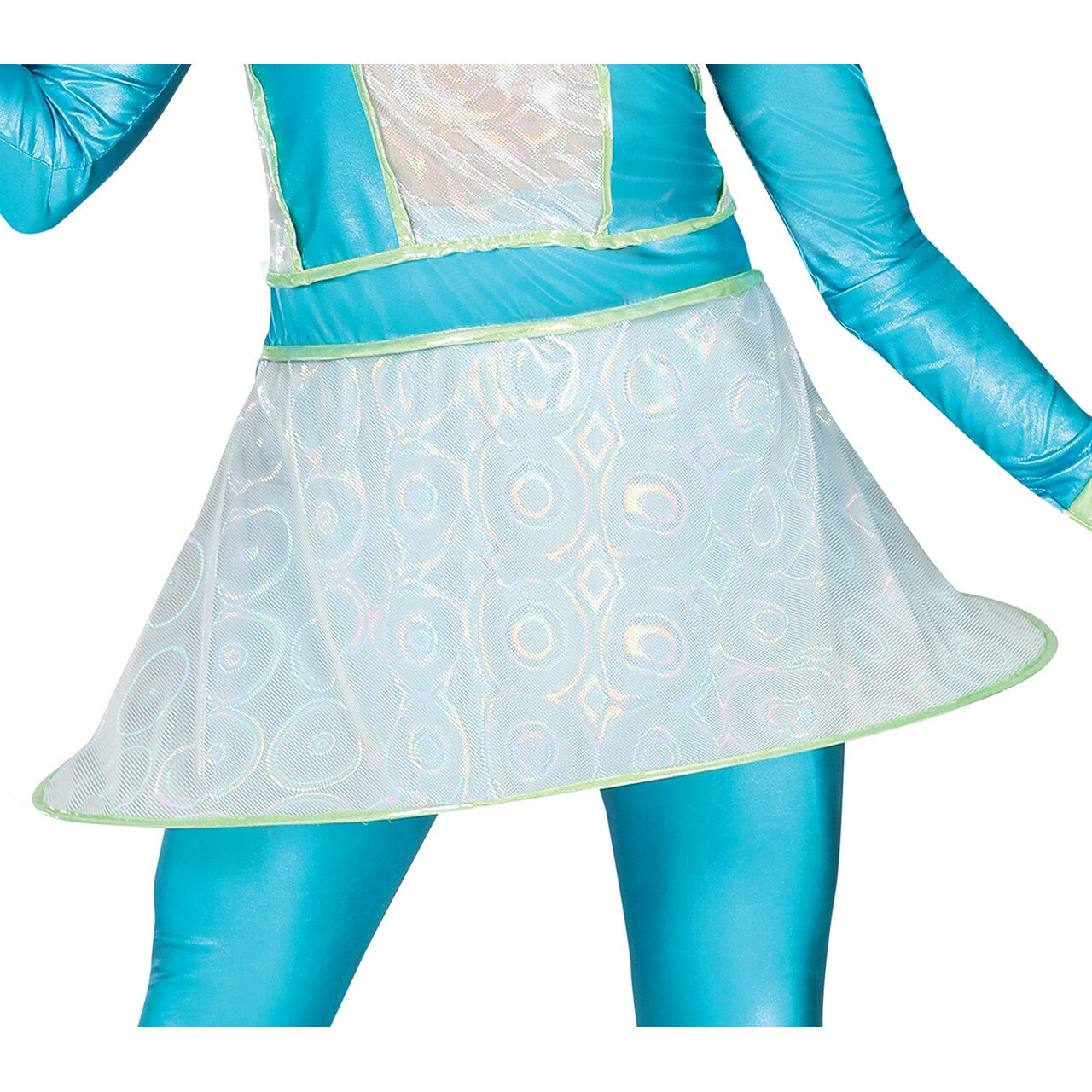 Op deze afbeelding zie je een Kostuums, van het merk Guirca. Out Of This World Space Girl Blauw Vrouw Kostuum