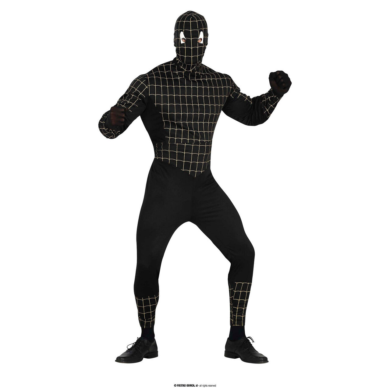 Op deze afbeelding zie je een Kostuums, van het merk Guirca. Giftige Zwarte Spiderman Kostuum