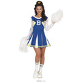 B-Blauer Cheerleader Damenkostüm