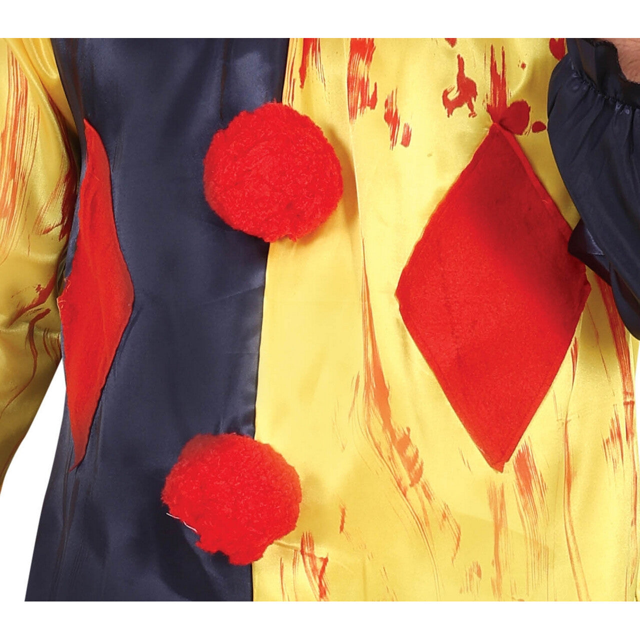 Op deze afbeelding zie je een Kostuums, van het merk Guirca. Horror Killer Clown Freddy Man Kostuum