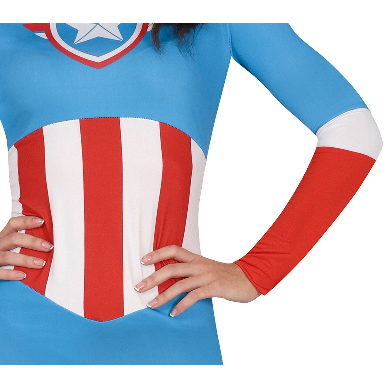 Op deze afbeelding zie je een Kostuums, van het merk Guirca. Superheld Captain Sea Star Vrouw Kostuum
