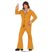 Op deze afbeelding zie je een Kostuums, van het merk Guirca. Disco Jaren 70 Justin De Orange Man Kostuum