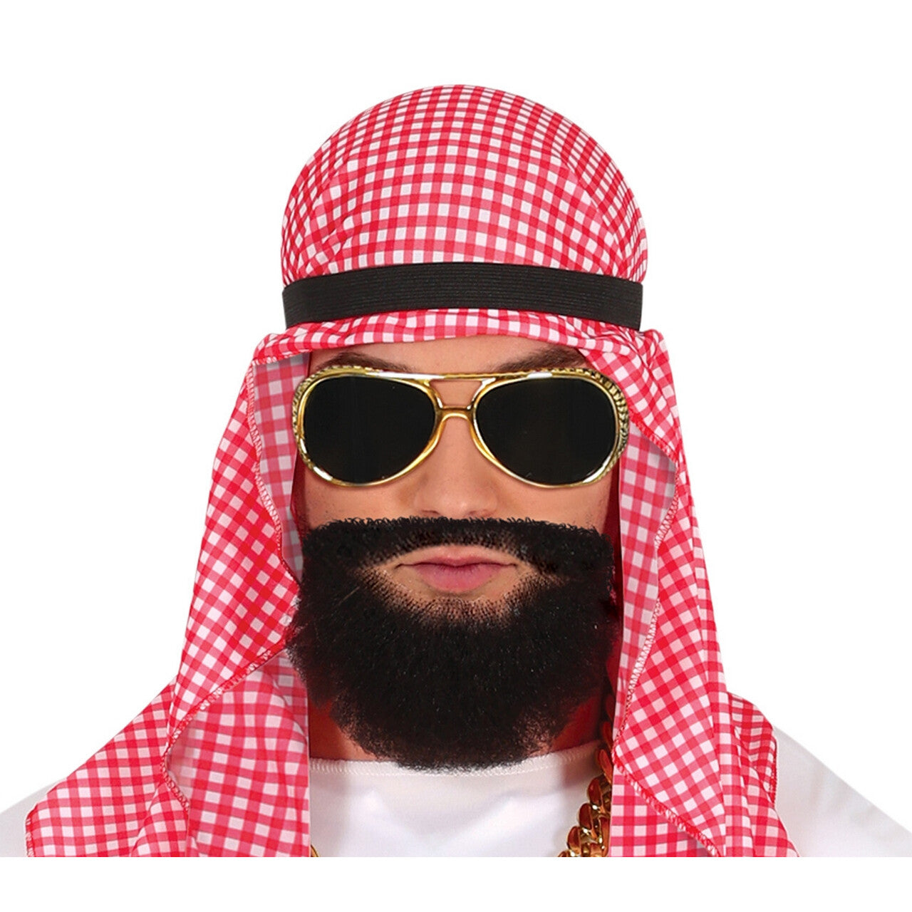 Op deze afbeelding zie je een Kostuums, van het merk Guirca. Schatrijke Sjeik Ali Miljoenari Man Kostuum