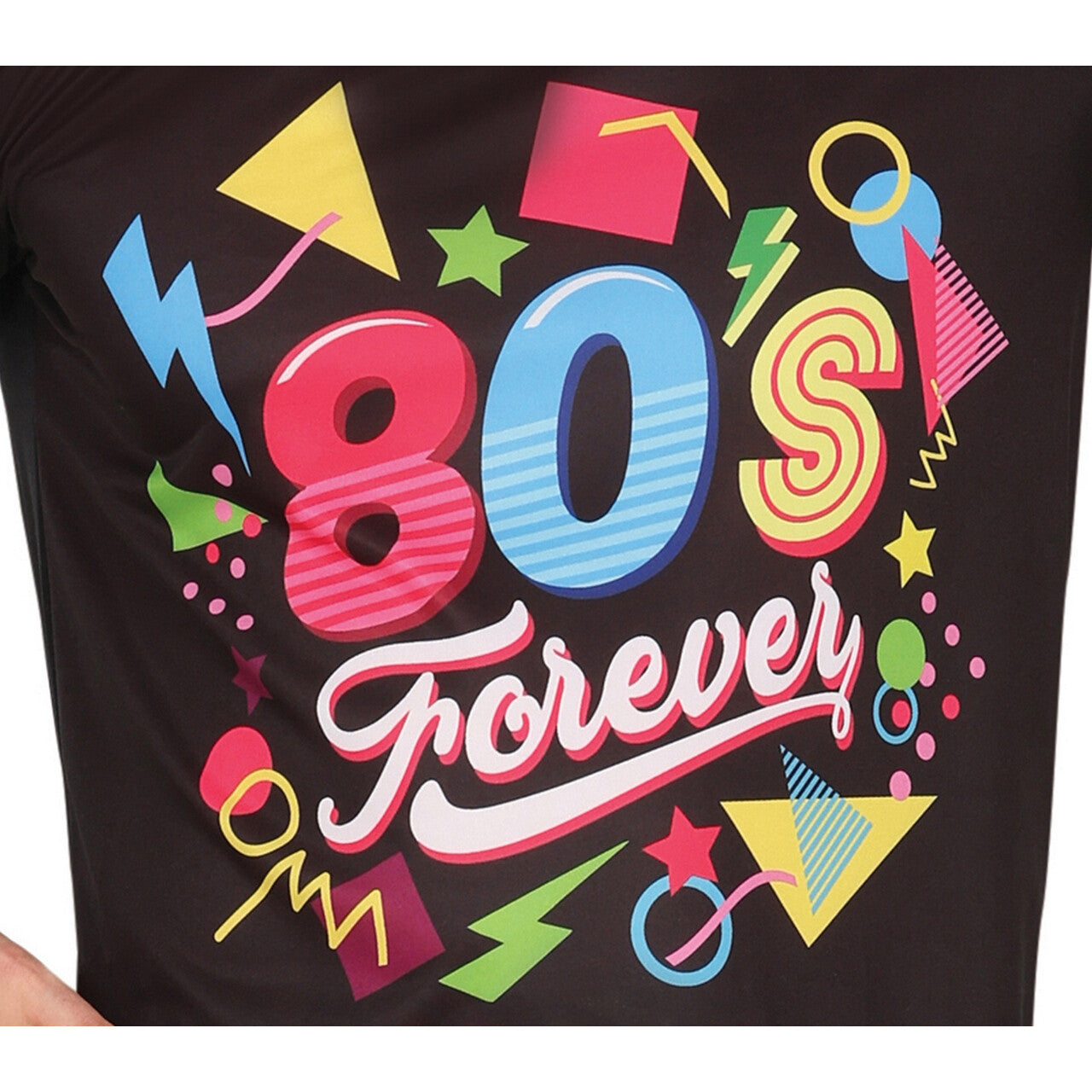 Op deze afbeelding zie je een Kostuums, van het merk Guirca. 80s Forever Turn Up The Base Man Kostuum