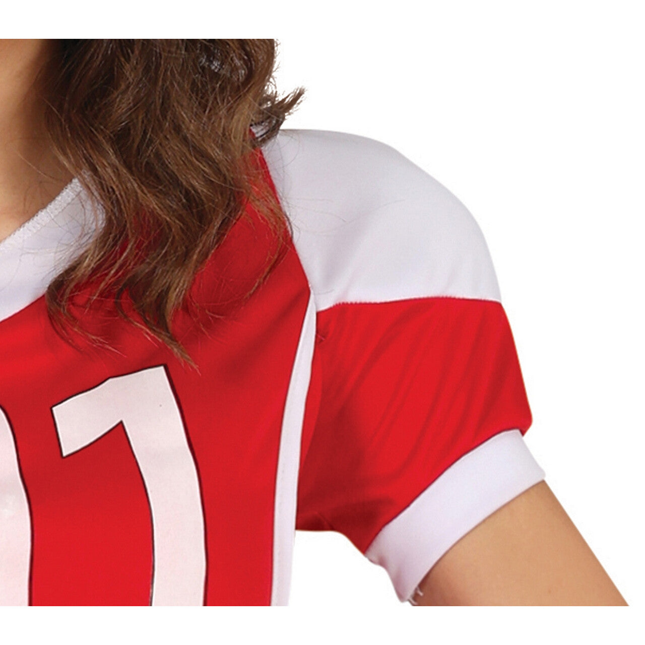 Op deze afbeelding zie je een Kostuums, van het merk Guirca. Stoere Rugby Speelster Ruby Roughball Vrouw Kostuum