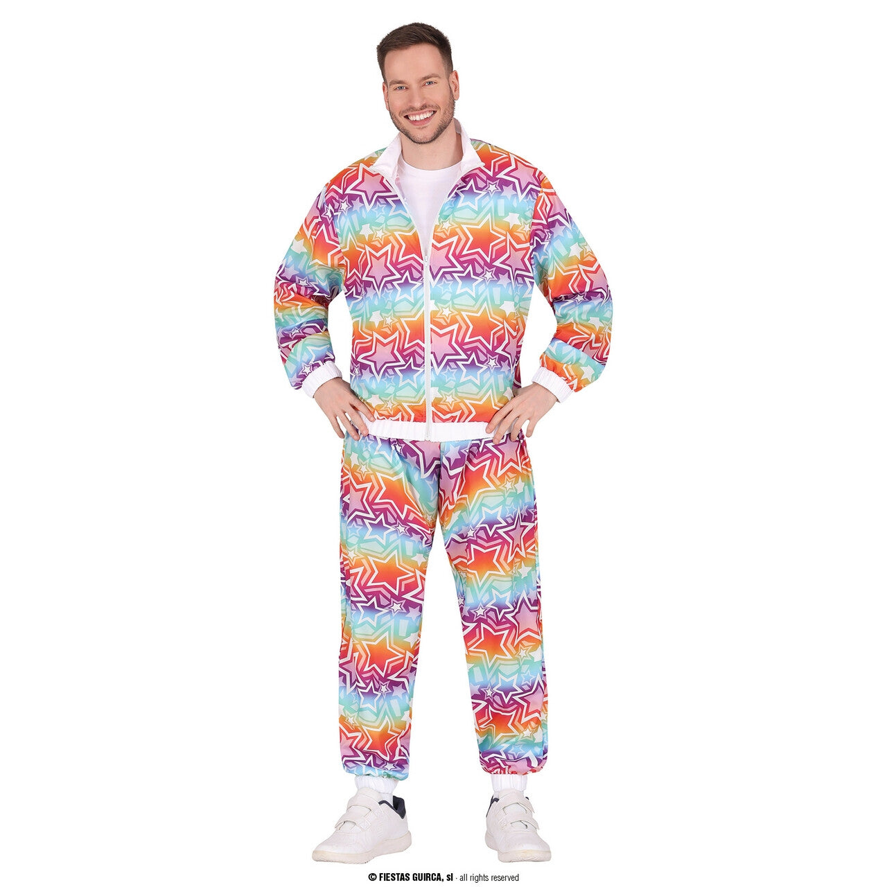 Op deze afbeelding zie je een Kostuums, van het merk Guirca. Starstruck Freddy Tracksuit Man Kostuum