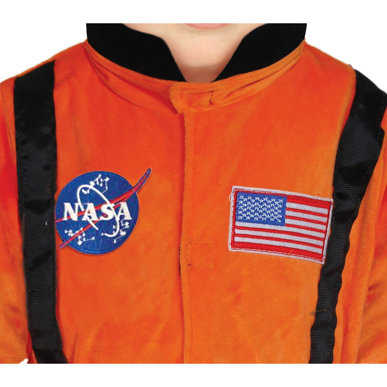 Op deze afbeelding zie je een Kostuums, van het merk Guirca. Orange Nasa Team Astronaut Kind Kostuum