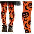 Orange Halloween Kürbis Strumpfhose