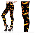Hungrige Kürbis-Monster-Leggings Damen