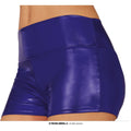Metallic Shorts Blauer Ozean Damen