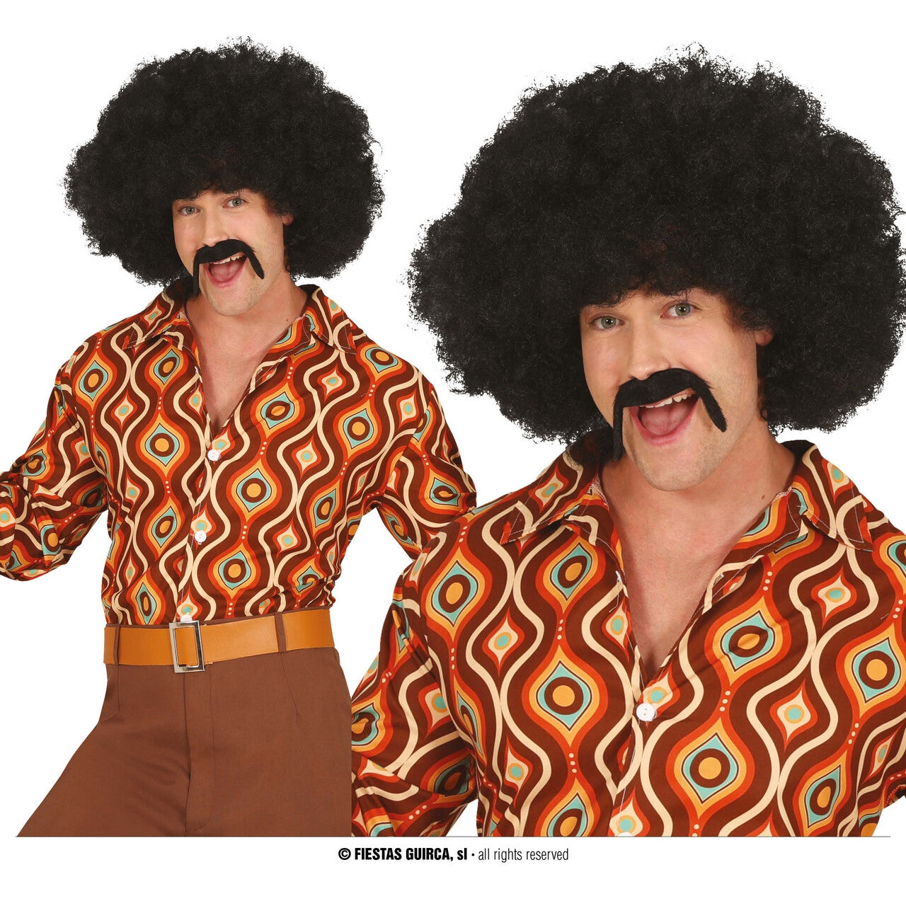 Op deze afbeelding zie je een Kostuums, van het merk Guirca. That 70s Show Epic Eric Blouse Man