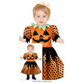 Niedliches Mini-Kürbiskleid Kostüm für Mädchen