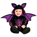 Lila Skelett Fledermaus Kostüm für Kinder