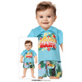 Aloha Tropisches Baby Blau Kostüm für Kinder