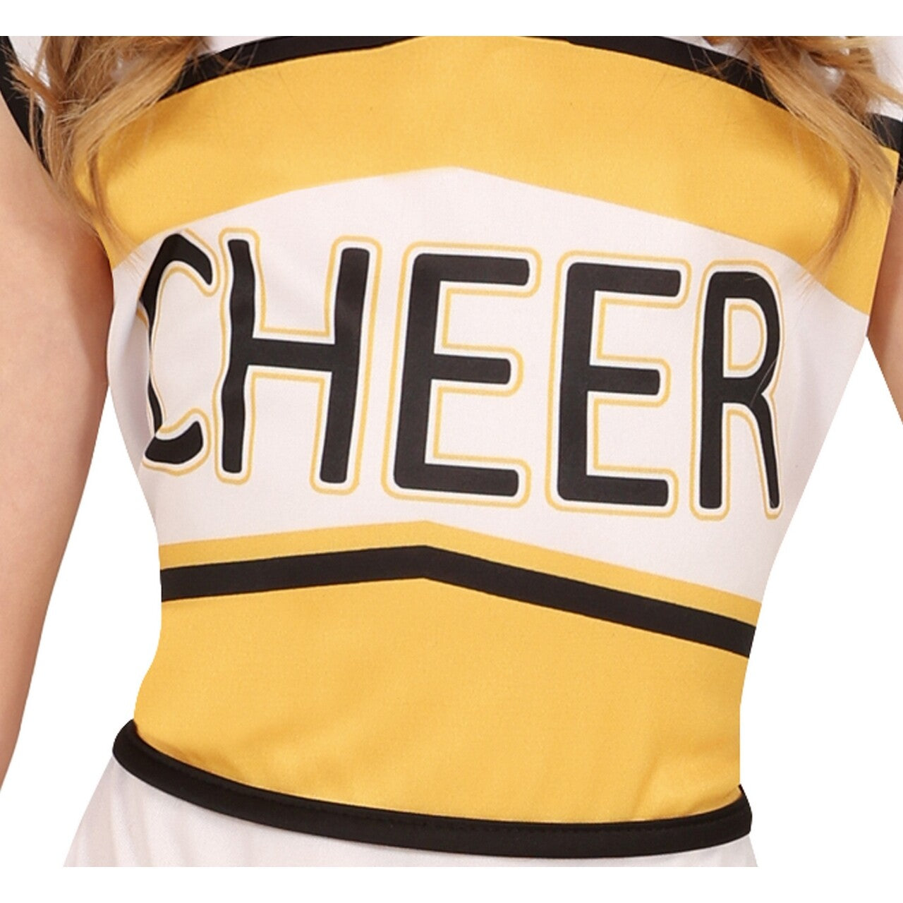 Op deze afbeelding zie je een Kostuums, van het merk Guirca. Cheerleader Paula Piramide Meisje Kostuum