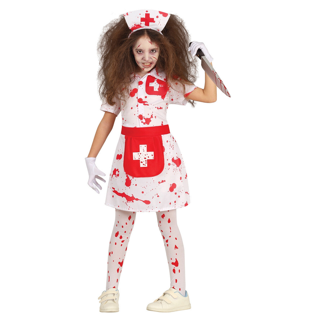 Op deze afbeelding zie je een Kostuums, van het merk Guirca. Verpleegster Loveblood Meisje Kostuum