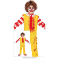 Burger Küchenckreich Fastfood Clown Kostüm für Kinder