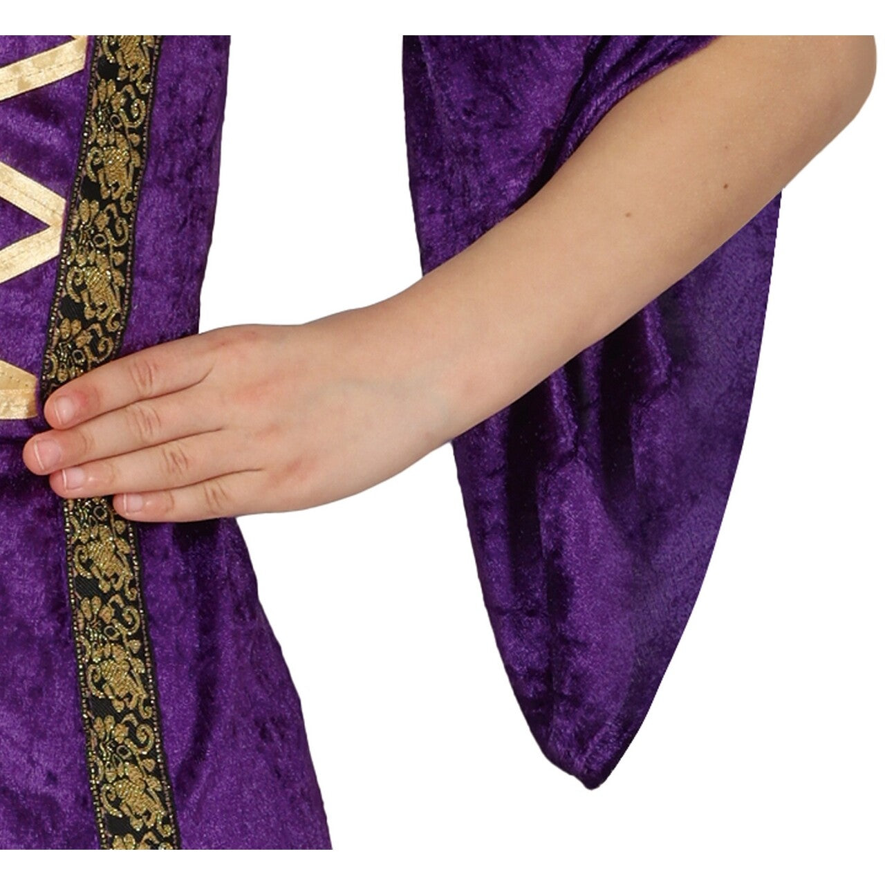 Op deze afbeelding zie je een Kostuums, van het merk Guirca. Kasteel Jonkvrouw Daisy Purple Meisje Kostuum