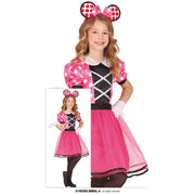 Op deze afbeelding zie je een Kostuums, van het merk Guirca. Pretty Pinky Mouse Meisje Kostuum