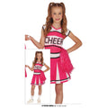 Pinke Cheer Team Cheerleader Kostüm für Mädchen