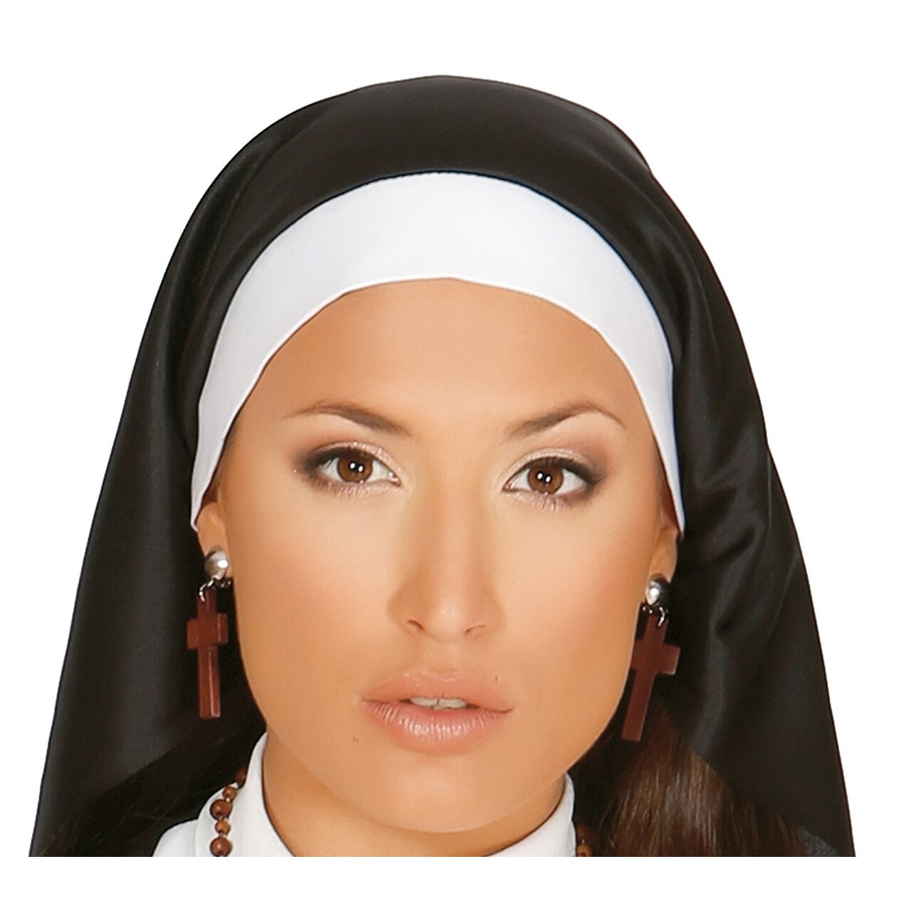 Op deze afbeelding zie je een Kostuums, van het merk Guirca. Geen Heilig Boontje Non Vrouw Kostuum