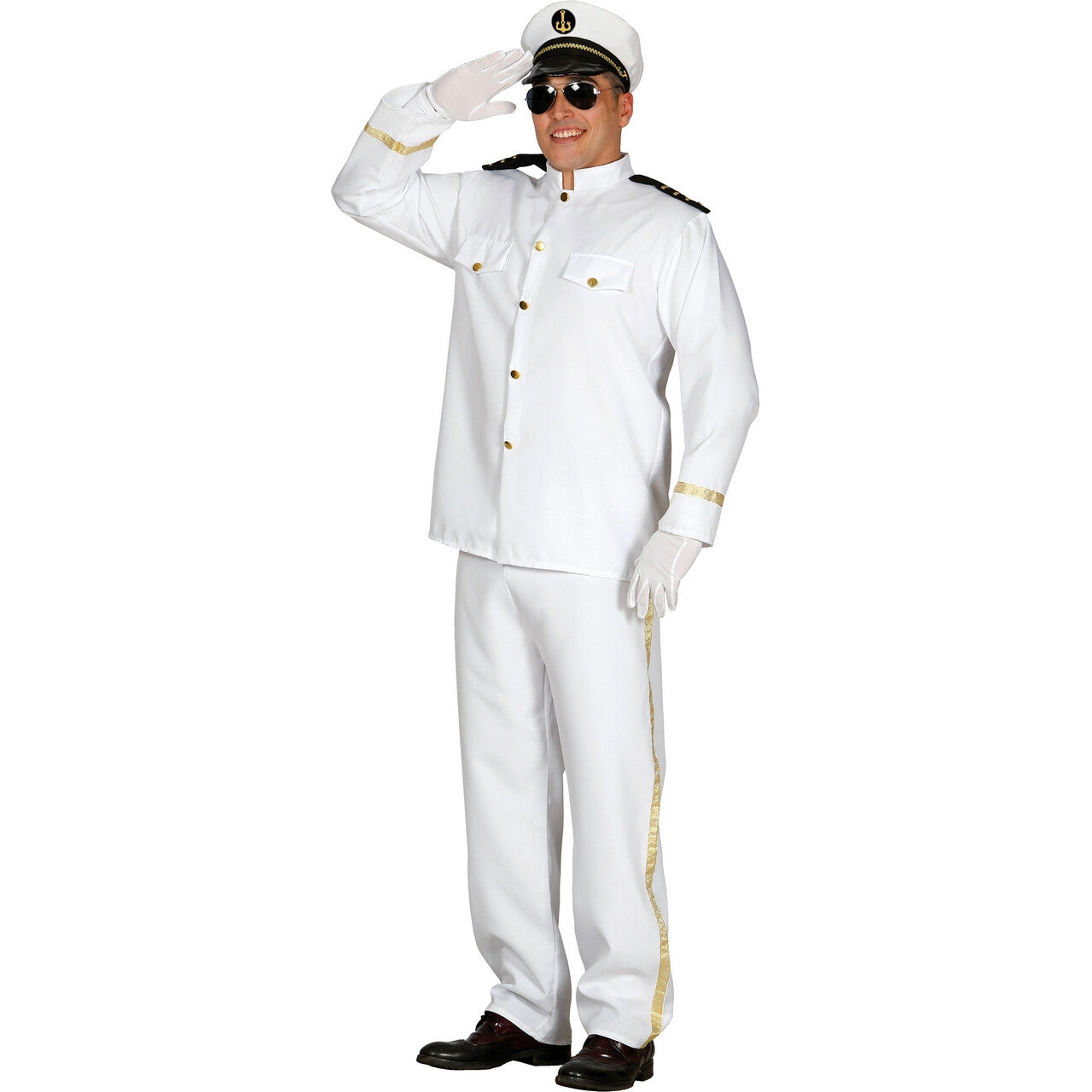 Op deze afbeelding zie je een Kostuums, van het merk Guirca. Kapitein Tommie Cruise Man