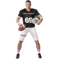 Quarterback Rugbyspieler Nummer 69 Herrenkostüm