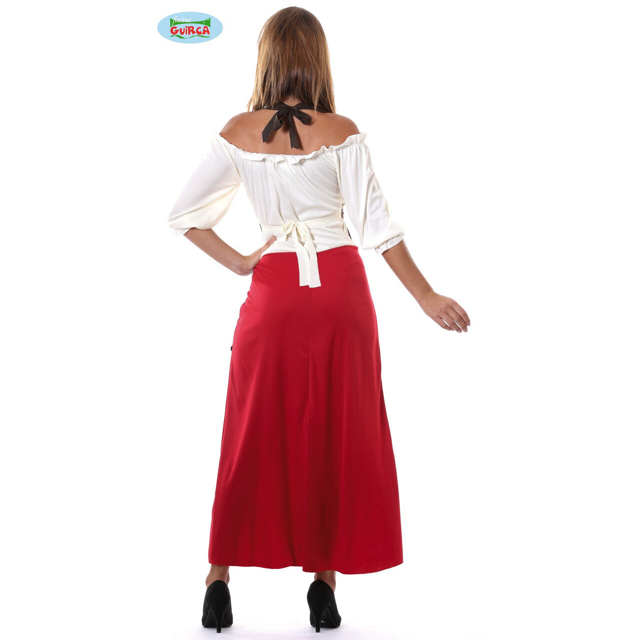 Op deze afbeelding zie je een Kostuums, van het merk Guirca. Herbergier Dame Van Plezier Vrouw Kostuum