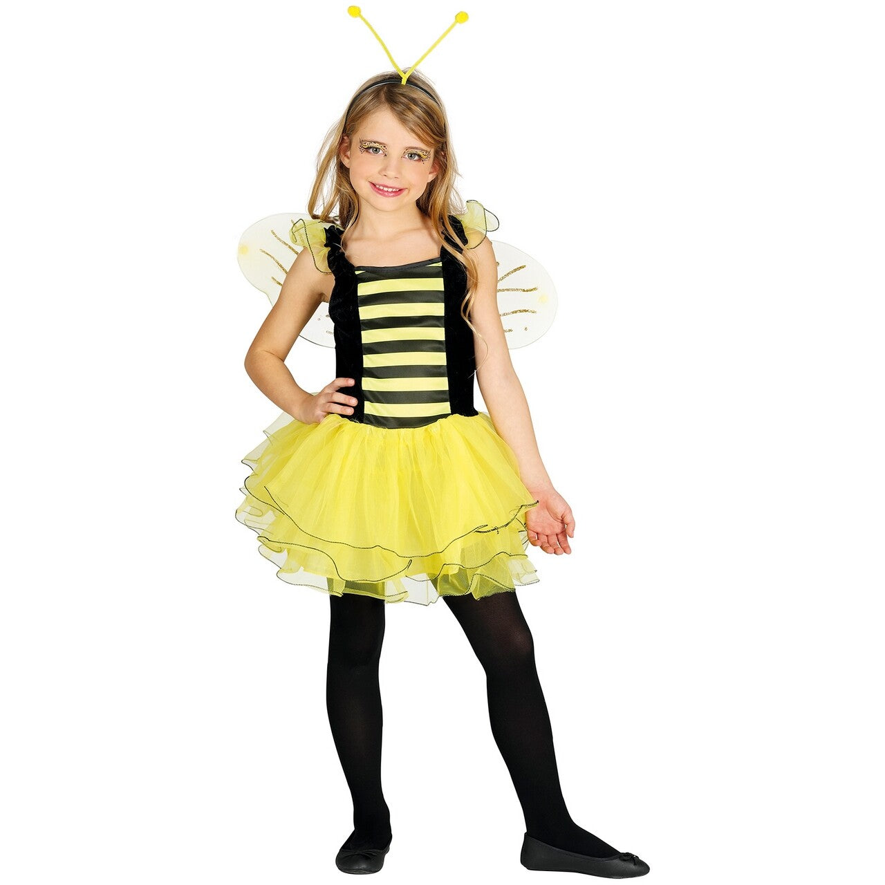 Op deze afbeelding zie je een Kostuums, van het merk Guirca. Bee Happy Bijtje Meisje Kostuum