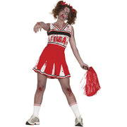 Op deze afbeelding zie je een Kostuums, van het merk Guirca. USA Cheerleader Play Or Die Vrouw Kostuum