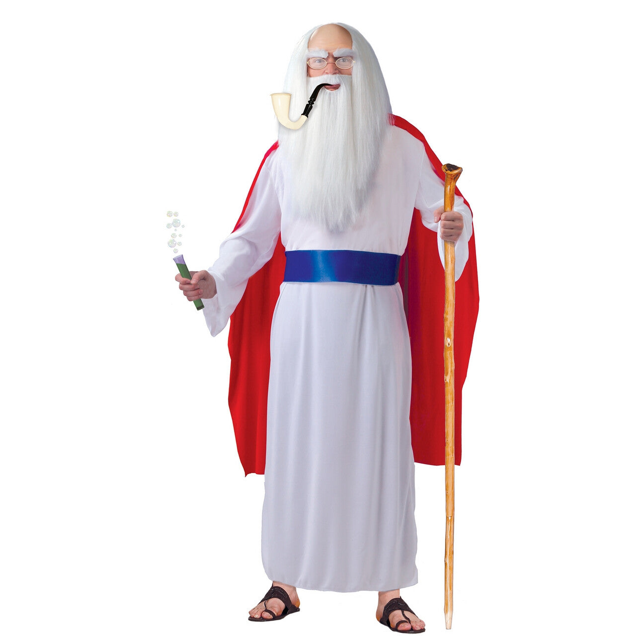 Op deze afbeelding zie je een Kostuums, van het merk Guirca. Oude En Wijze Druide Man Kostuum