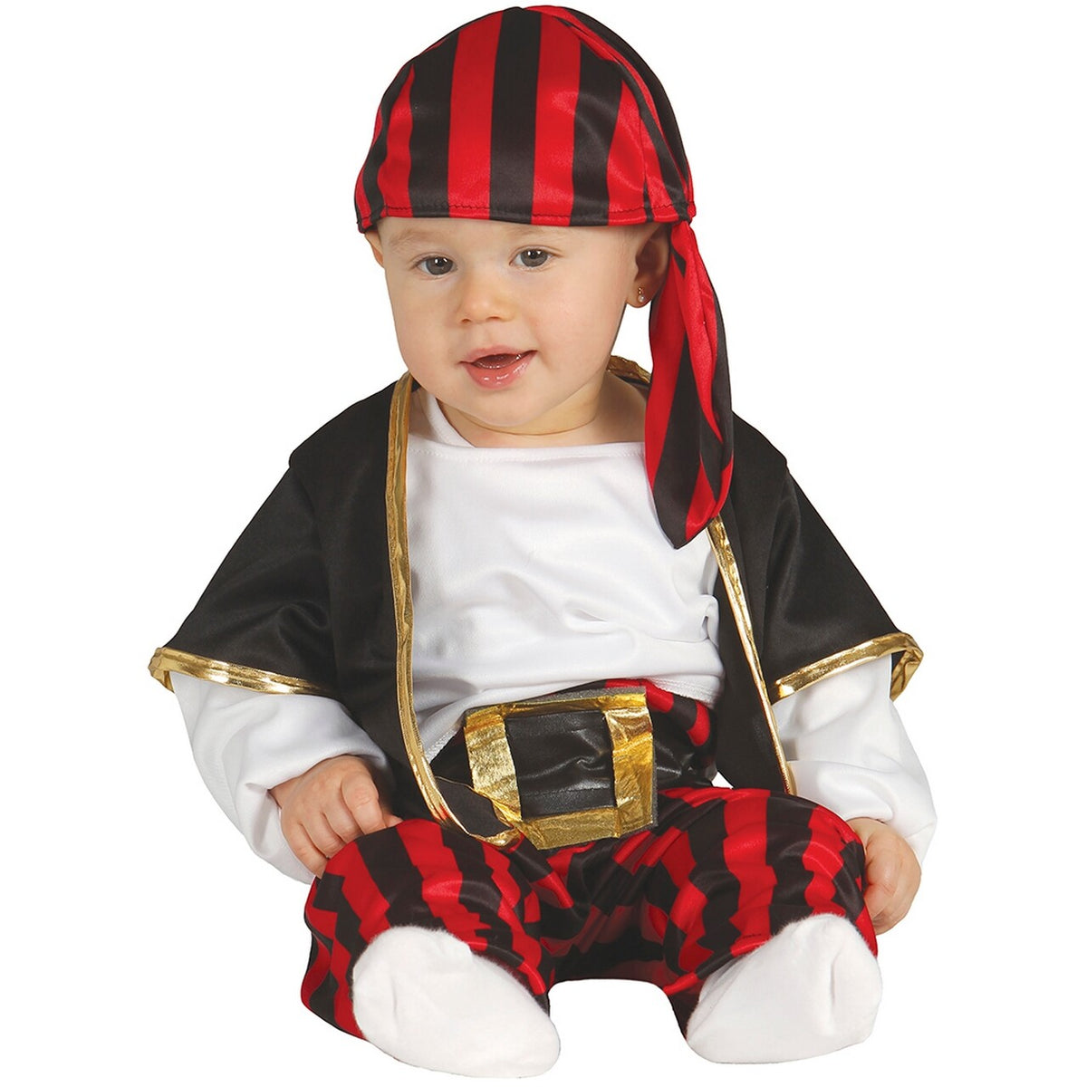 Op deze afbeelding zie je een Kostuums, van het merk Guirca. Kleine Melkpiraat Kind Kostuum