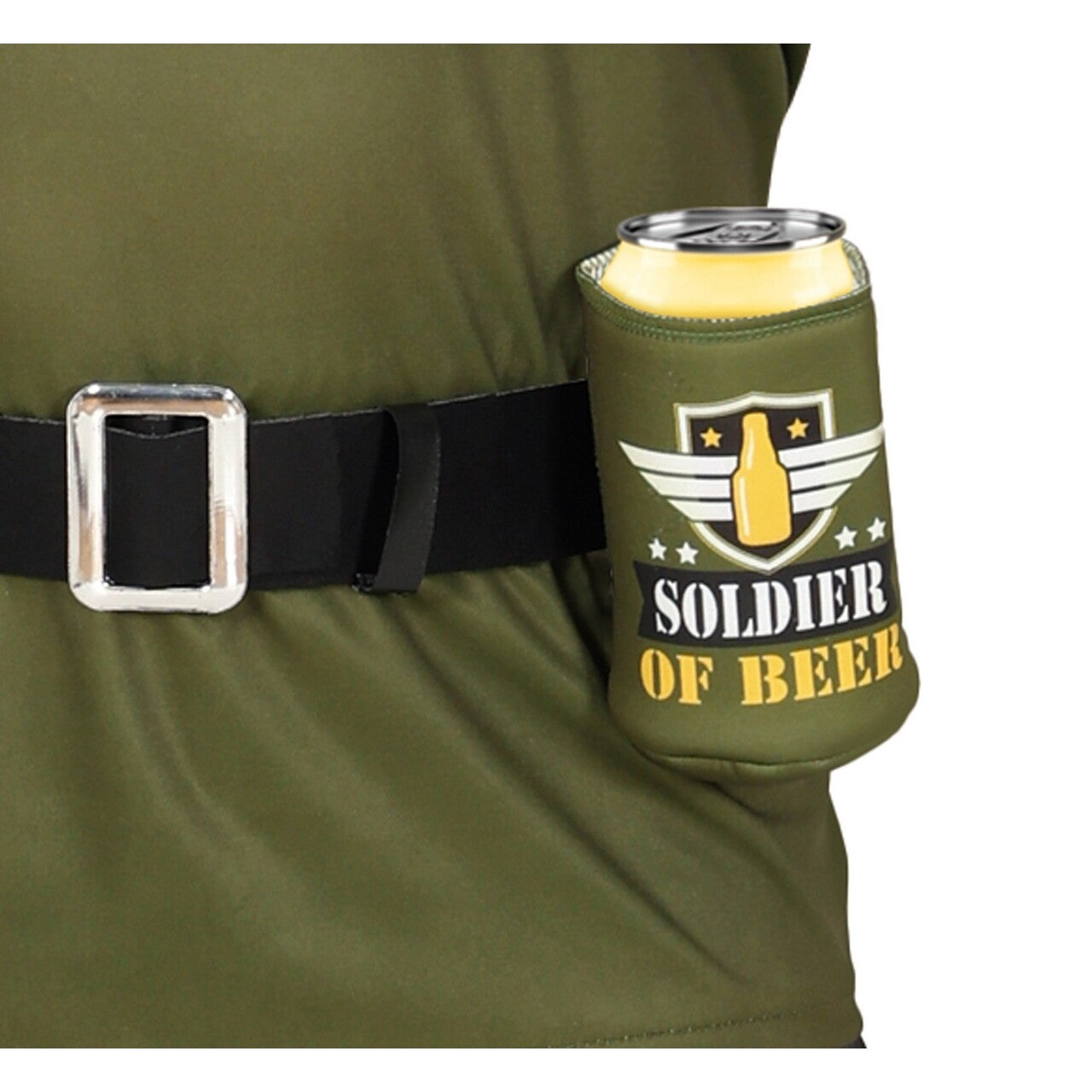 Op deze afbeelding zie je een Kostuums, van het merk Guirca. Soldier Of Beer Man Kostuum