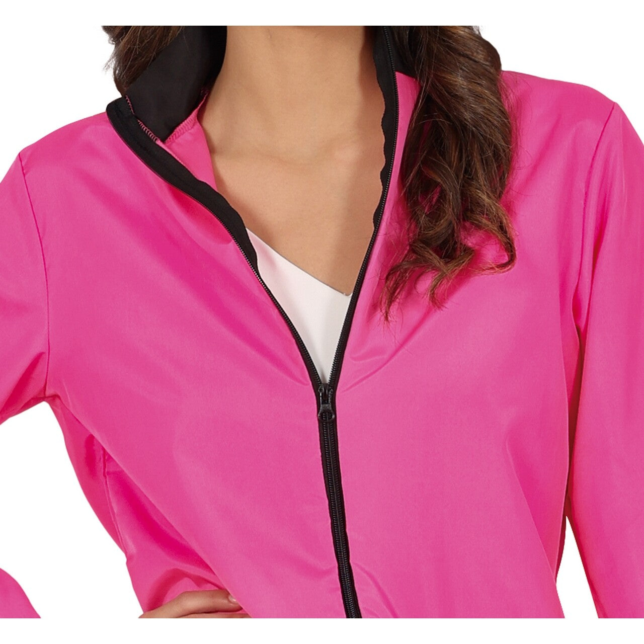 Op deze afbeelding zie je een Kostuums, van het merk Guirca. Roze Trainingspak Team Neon Pink Vrouw Kostuum