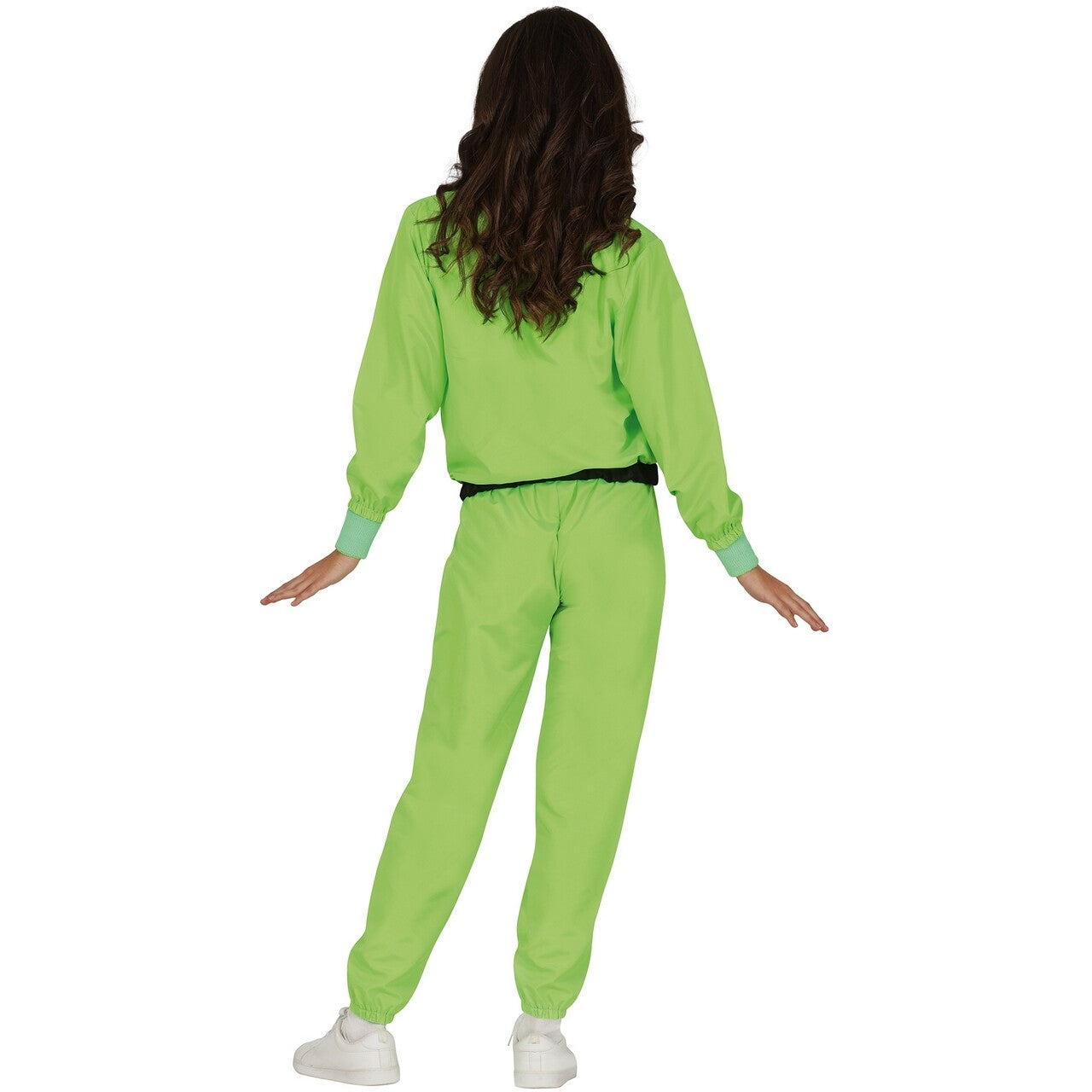 Op deze afbeelding zie je een Kostuums, van het merk Guirca. Groen Trainingspak Team Neon Green Vrouw Kostuum