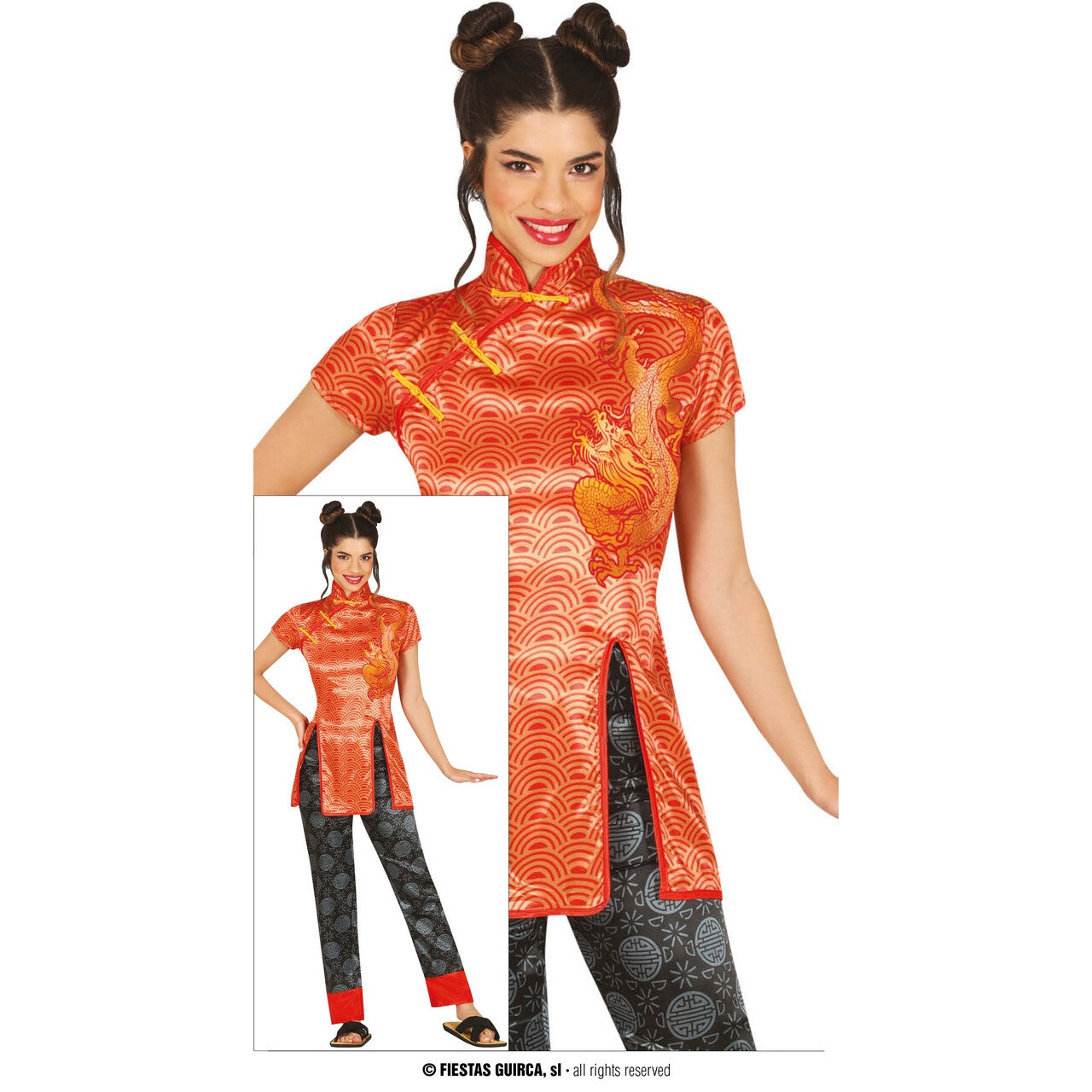 Op deze afbeelding zie je een Kostuums, van het merk Guirca. China Li Na Vrouw Kostuum