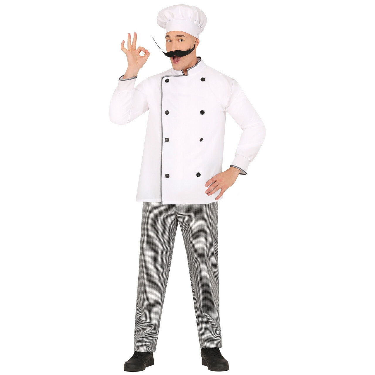 Op deze afbeelding zie je een Kostuums, van het merk Guirca. Chef Cuisine De La France Man Kostuum
