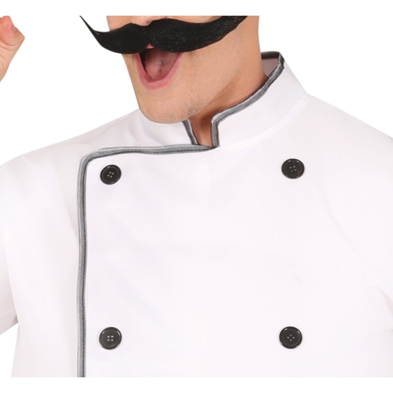 Op deze afbeelding zie je een Kostuums, van het merk Guirca. Chef Cuisine De La France Man Kostuum
