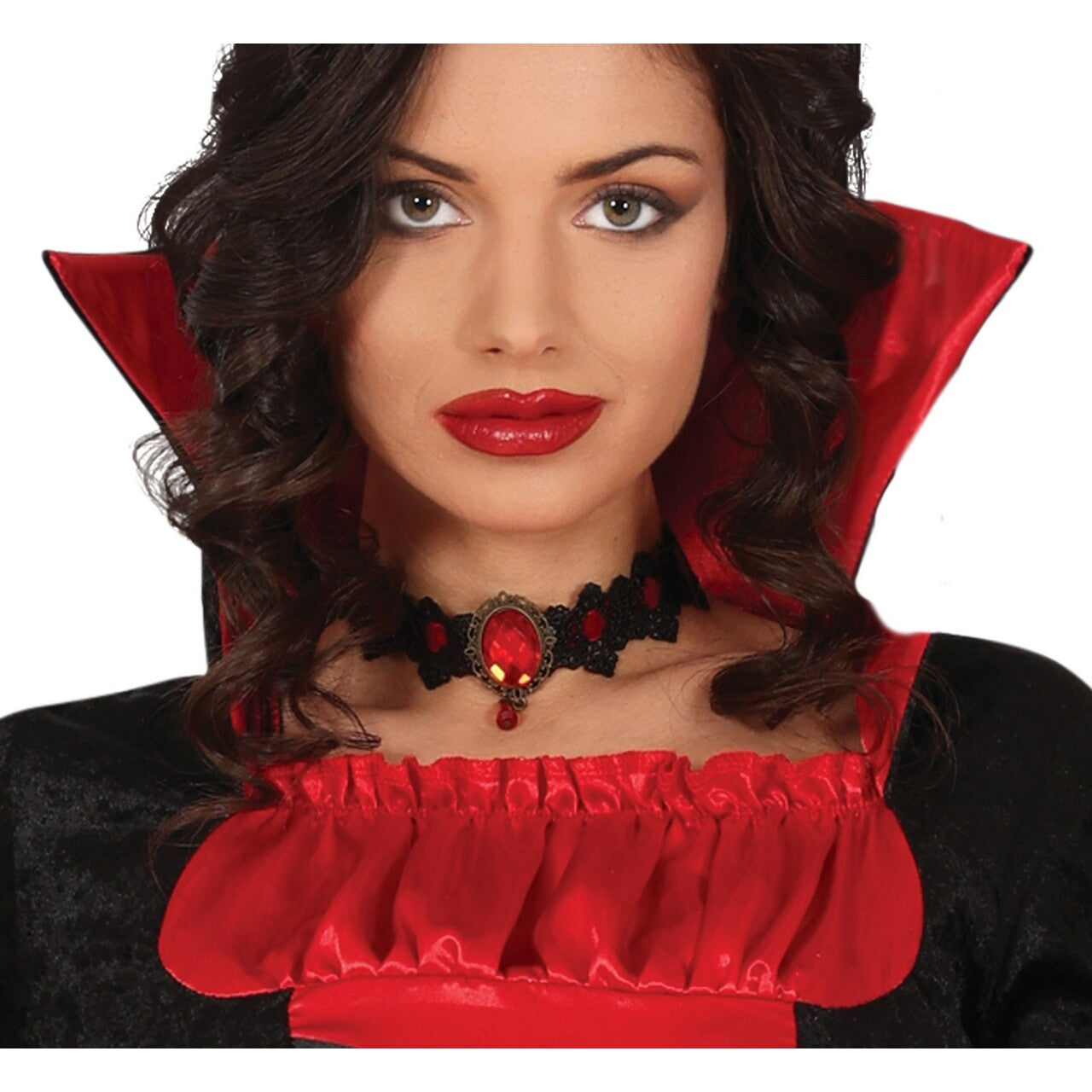 Op deze afbeelding zie je een Kostuums, van het merk Guirca. Dorstige Vampirina Vanity Vrouw Kostuum