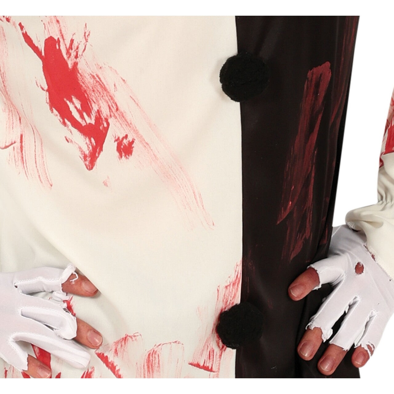 Op deze afbeelding zie je een Kostuums, van het merk Guirca. Terror Mime Clown Man Kostuum