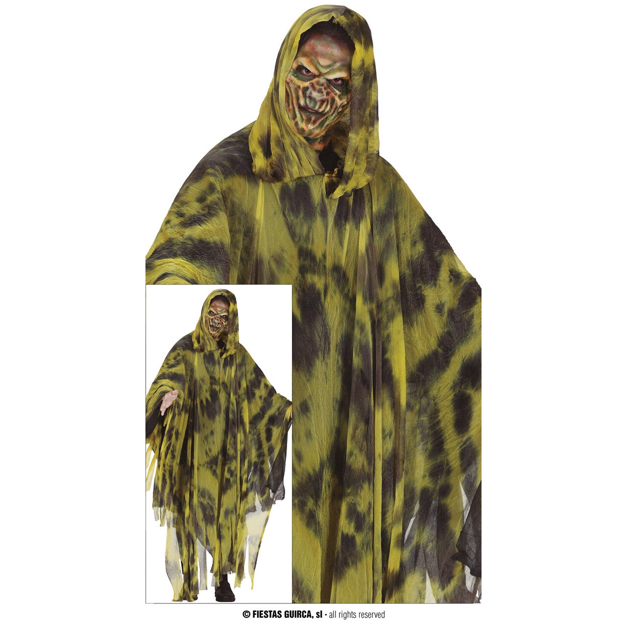 Op deze afbeelding zie je een Kostuums, van het merk Guirca. Bio Hazard Spook Man Kostuum