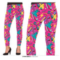 80er Jahre Leggings Jessie Pink Damen