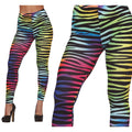 Bunte Tigertuchleggings Damen