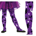 Lila Strumpfhose Mitternacht Hexe Kind